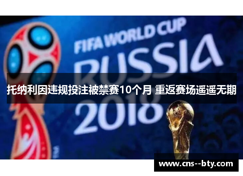 托纳利因违规投注被禁赛10个月 重返赛场遥遥无期
